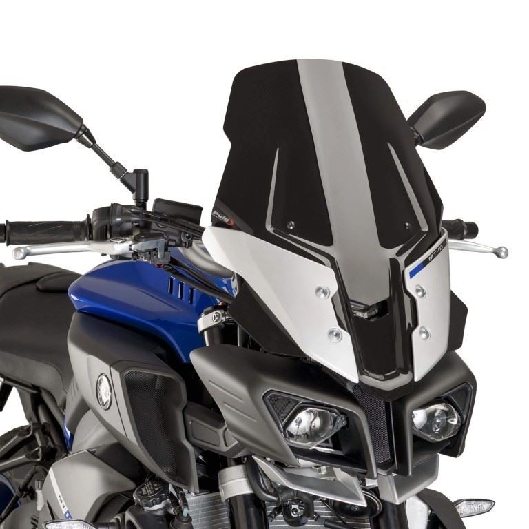 Puig Black (Opaque) Touring Screen Yamaha MT-10 SP 2016-2021