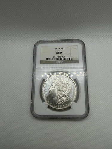 1882-S Morgan Silver Dollar – NGC MS66 | San Francisco Mint Gem