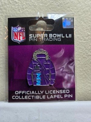 2018 Super Bowl LII Collectible Label Pin (Eagle vs Patriots) New!
