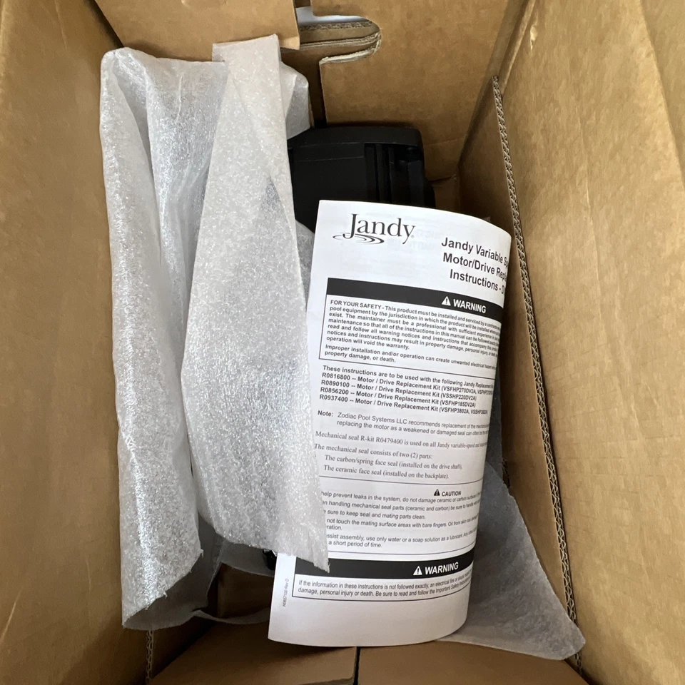 Zodiac Jandy DV2A Variable Speed 2.7HP Motor ONLY, R0816800, No Drive, 56Y Frame - Image 2 of 4