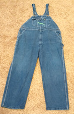 Key Imperial Overalls Mens FITS 48x28.5- tag 46x30 Denim Workwear Carpenter