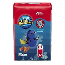 Huggies Little Swimmers Disposable Swim Diapers, Size 5-6 Large, 17Ct. 6 pack 