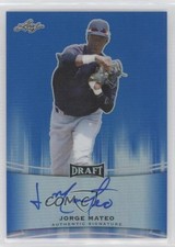 2015 Leaf Metal Draft Blue Prismatic 6/50 Jorge Mateo #BA-JM1 Auto 0c9g