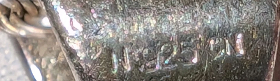 Collar colgante de fútbol americano sólido de plata de ley de 16" para hombre con cadena de cuerda de ley Foto 4 de 4