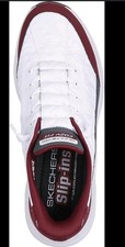 Skechers Slip-ins Hands Free Größe 42 Bordeaux-Weiß Wie Neu