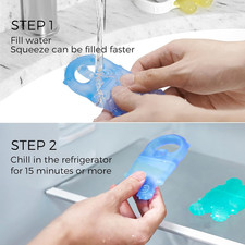 Baby Teether Toys Food Grade Silicone Teething Relief 0-6 Months Toy 6-12...