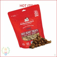 Stella  Chewy's Freeze-Dried Raw Beef Heart Dog Treats - Single Ingredient, No