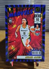 2025 Panini Donruss WNBA - Net Marvels Aziaha James #18 Press Proof Blue (RC)