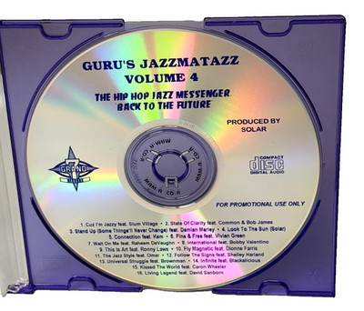 GURU ''Jazzmatazz V. 4: Hip-Hop Jazz Messenger Back to the Future'' ~RARE PROMO CD
