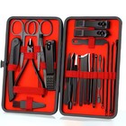 Manicure Pedicure Gift Set 24 Pcs German Steel Nail Kit Case Fast EU & US Ship