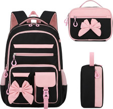 Backpack for Girls 3PCS Kids Backpack for School with Lunch Bag Pencil Case, Cut