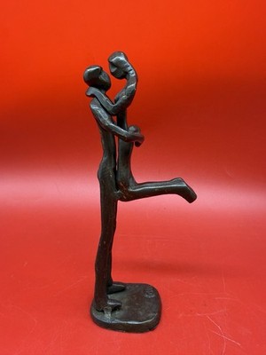 Danya B Passionate Kiss Bronze Contemporary Sculpture Handcrafted 7.25 
