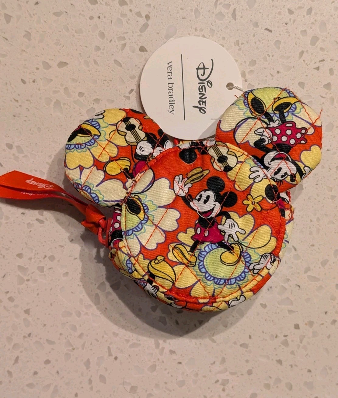 Disney Vera Bradley Mickey/Minnie Keychain Charm