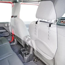 BBTO Rideshare Shield Clear Vehicle Sneeze Guard PVC Car Interior Safety Barrier