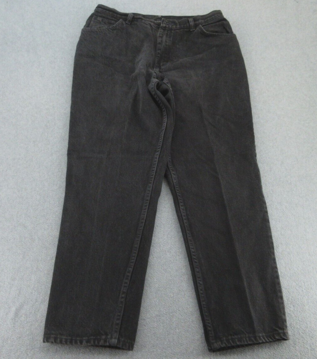 Vintage Gitano 80s Jeans Womens 18 Petite Black Relaxed Pants (FITS 33x29) USA