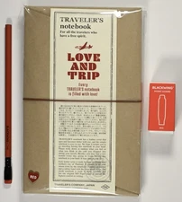 Traveler's Company LOVE AND TRIP Reg Notebook KEITH HARING Point Guard RED HEART