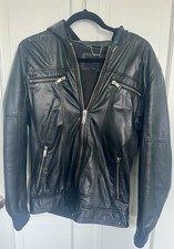 Vintage Dude Leather Hoodie Jacket Men From J...