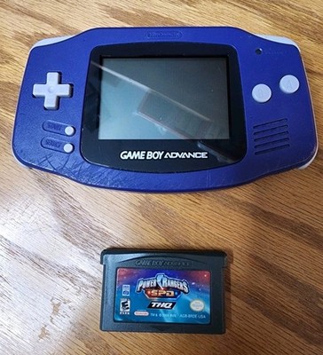 Nintendo Game Boy Advance AGB-001 Purple Console with Power