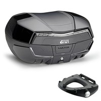 Givi V58NNTB2 Bauletto 58L Schwarz Mit E193 + Bmw R 1200 RT 2005-2007 Platte