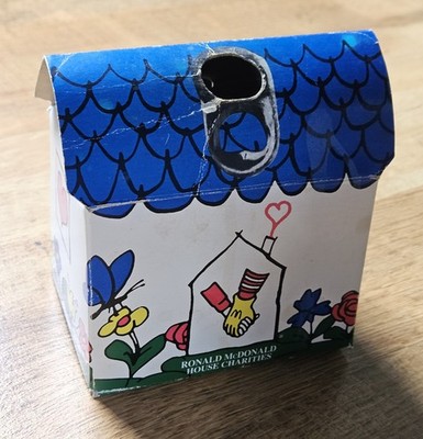 2007 Ronald McDonald's Charity Pull Tab Collection Box House RARE Fast Food