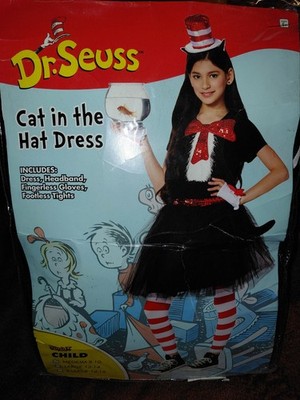 DR seuss Cat in the Hat dress costume child medium 8/10 | eBay DR seuss Cat in the Hat dress costume child medium 8/10 | eBay