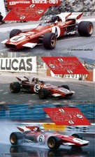Stickers Ferrari 312 B F1 GP Monaco 1971 Sticker Ickx Andretti Regazzoni