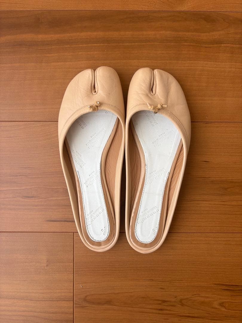 Maison Margiela Tabi Mules Slip-On US women Size 5.5 Beige with