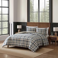 Duvet Cover and Sham Set Twin Navy - Eddie Bauer