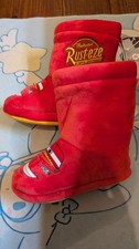 Disney Pixar Cars Lightning McQueen Toddler size 11/12 Bootie Slipper