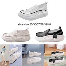 Women's Casual Shoes Ladies Girls Slip on Thick Soled Trainers Trendy Shoes for