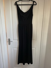 Ladies ES ladies Black Sleeveless Lined Occasion Evening Gown dress Size 8