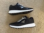 Prada Men’s Triangle Logo Re-Nylon Sneakers, Black, Size 10 — photo 9