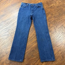VINTAGE Wrangler Jeans Mens 35 Fits 32x31 Cowboy Cut Slim Denim USA 936 Work