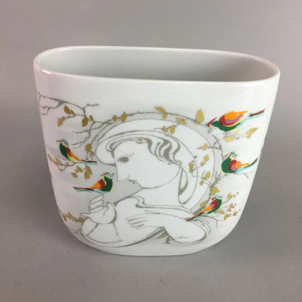 德国瓷花花瓶 复古 Kabin Ikebana Rosen Thal Stdio Line PX259 — 第 2/4 张图片