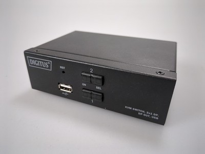 Digitus DS-12851 KVM Switch 2x1 DisplayPort   4K@60Hz   wie neu, kaum benutzt