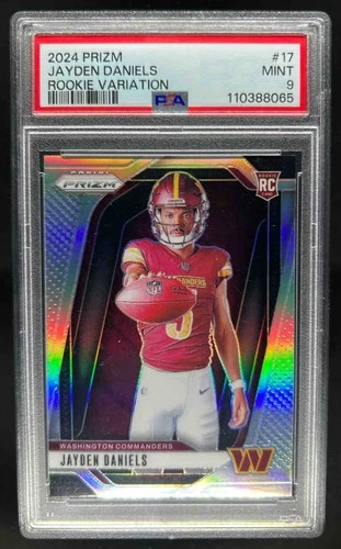 2024 Prizm Jayden Daniels Rookie Variations Silver RC VAR #17 Commanders PSA 9