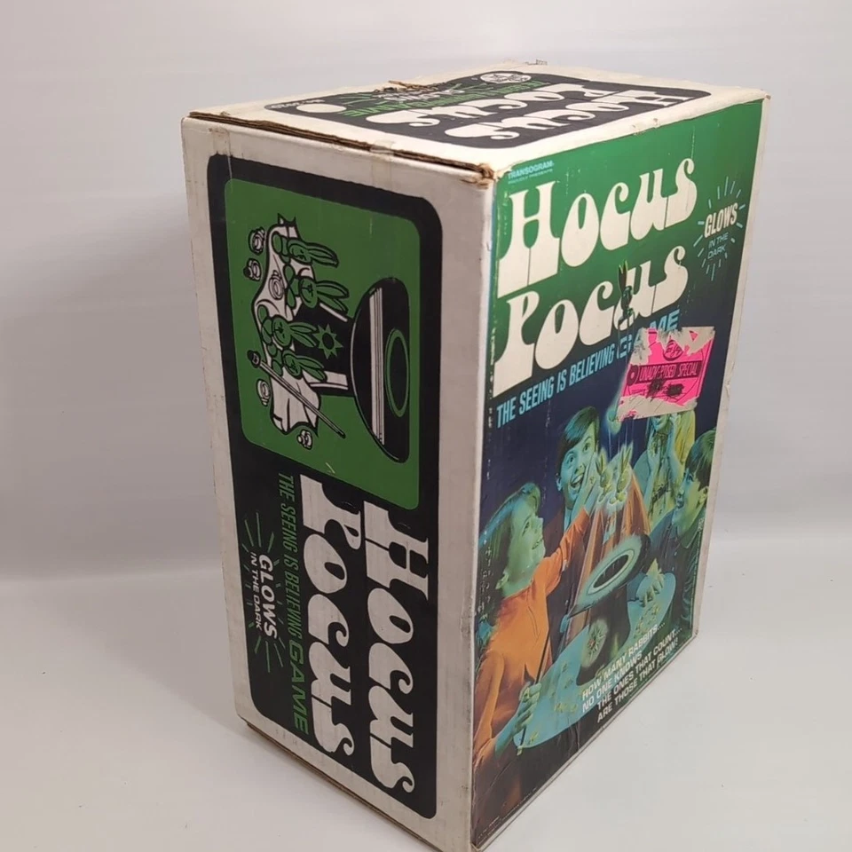Vintage 1968 Transogram Hocus Pocus Glow in the Dark Game w/ Box Not Complete - Image 2 of 4
