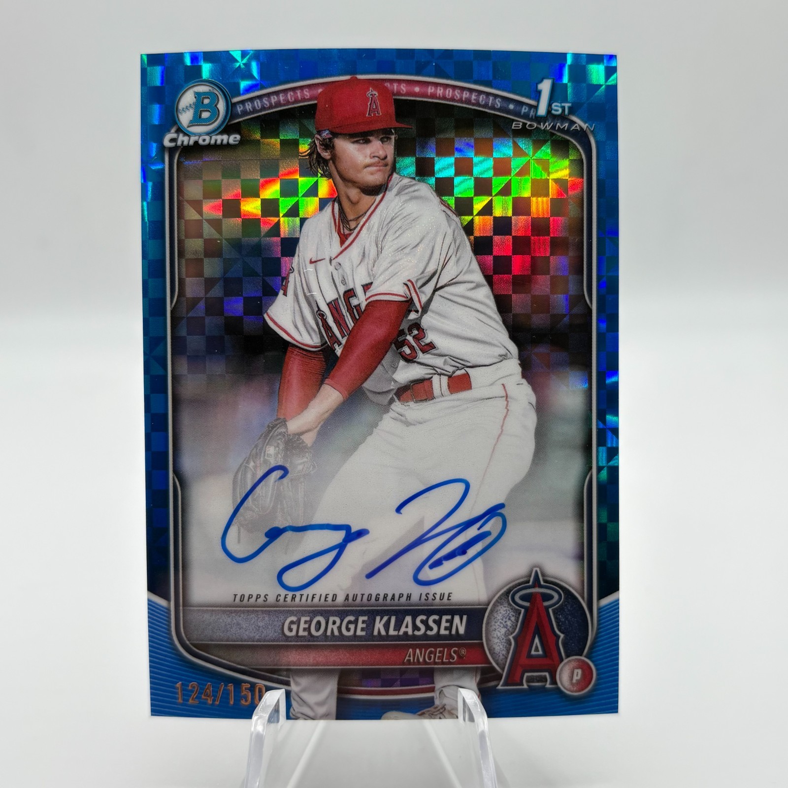 2025 Bowman - Chrome Prospect Auto George Klassen #CPA-GK Blue X-Fractor /150