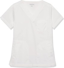 Women's White Scrub Top size Large Brand New in Package Great Gifts For Nurses 