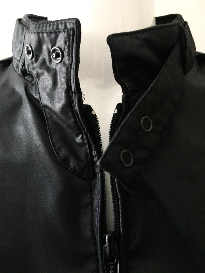 Jaqueta corta-vento masculina vintage somente membros Europa artesanato poli/algodão com zíper - Imagem 3 de 4