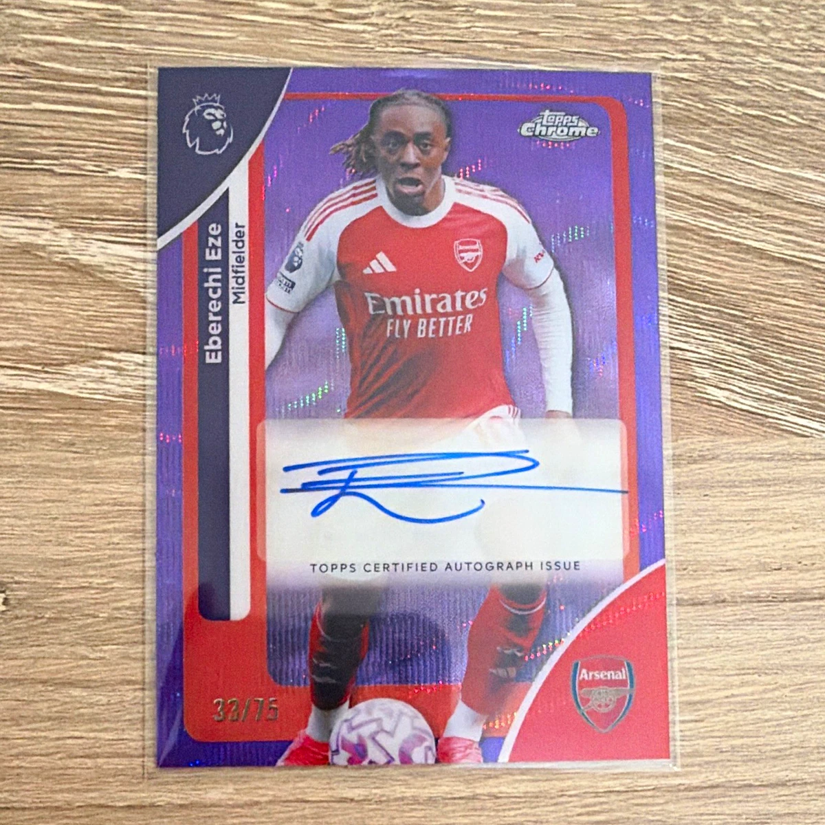 25+ Soccer Arsenal Autographed Sports Trading Cards & Accessories