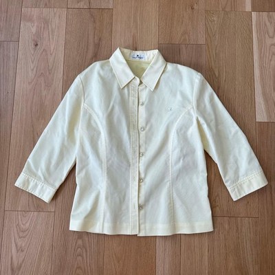 Courreges Yellow Shirt Logo Size 9R