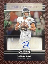 2020 PANINI CONTENDERS DRAFT JORDAN LOVE ROOKIE GAME DAY TICKET AUTO /25 RC SP