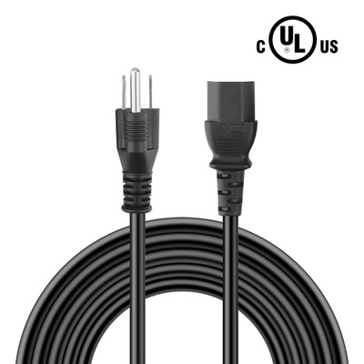 UL 6ft 3-Prong AC power Cord For KRK RP7 Rokit 7 G4 RP5 Rokit G4 RP5G4-NA