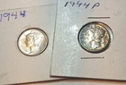 1944-P Mercury 90% Silver Dimes Lot of 2 #66