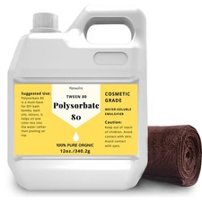 12 oz Polysorbate 80 for Bath Bombs, Premium Polysorbate 80 Sorbitan Oleate ...