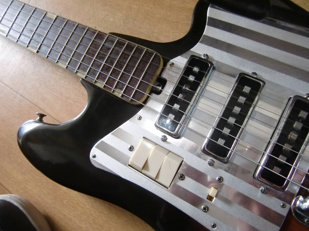 Electric Guitar Teisco TG-64 1960s Sunburst with Hard Case