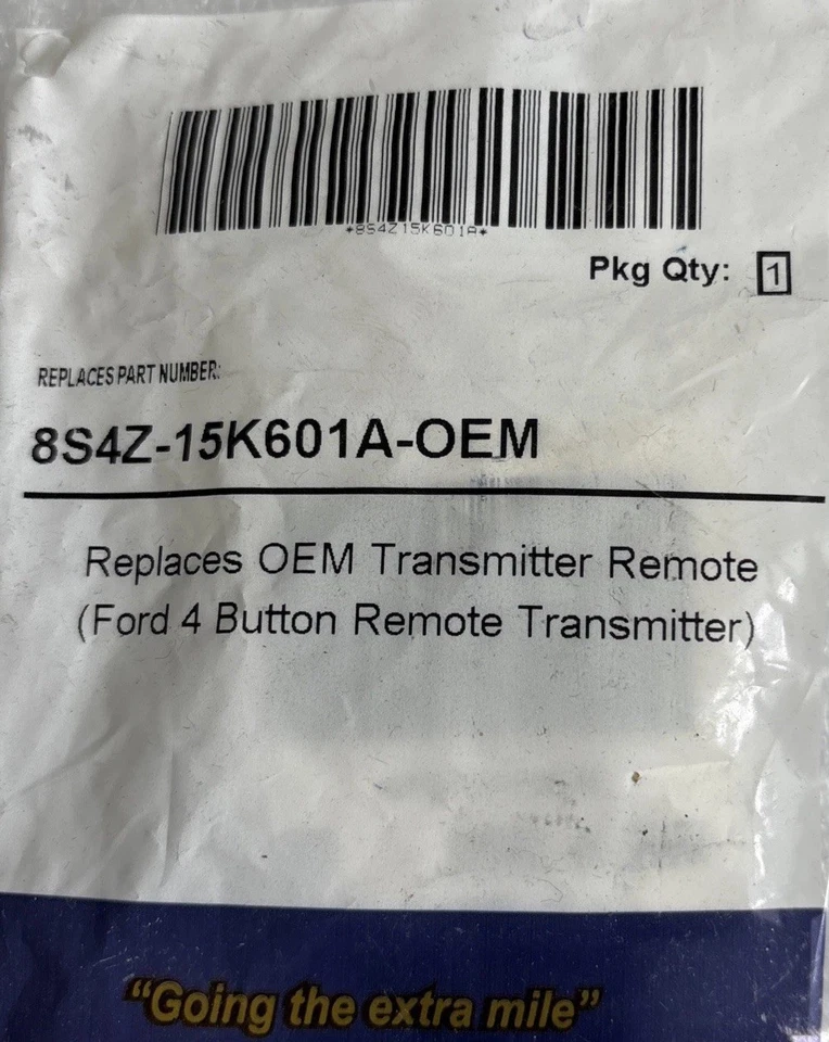 Transmisor de entrada sin llave Crown Parts reemplaza el control remoto Ford OEM 8S4Z-15K601-A Foto 3 de 4