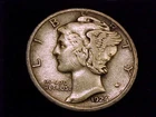 1924-D  Mercury Dime, Fine to Very Fine  grade