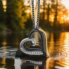 Brighton Neptune’s Rings NIGHT HEART Necklace 18” - 20” JM5543 List $78